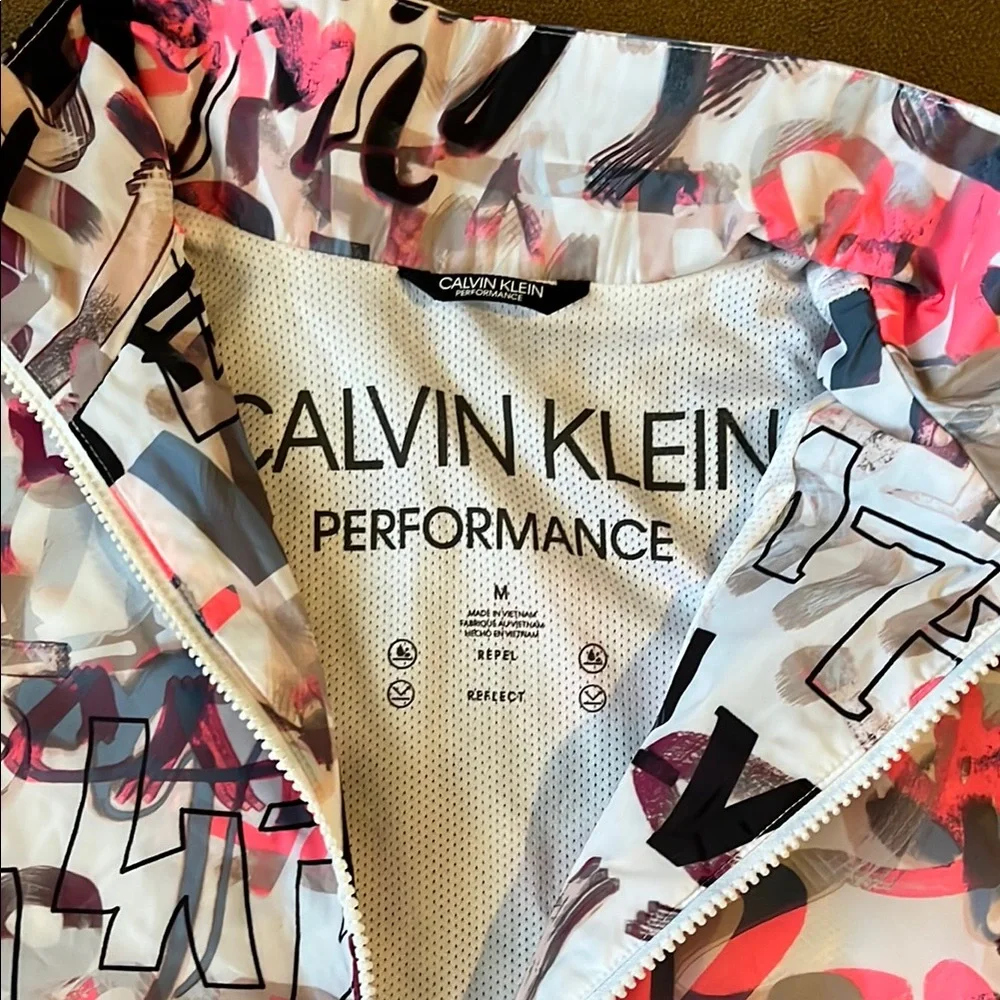 Calvin Klein Colorful Graphic Zip-Up Jacket